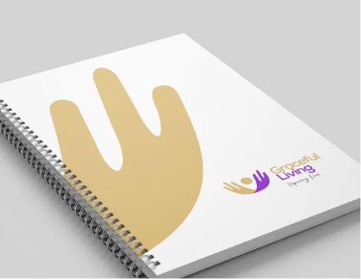 graceful living book display image